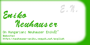 eniko neuhauser business card